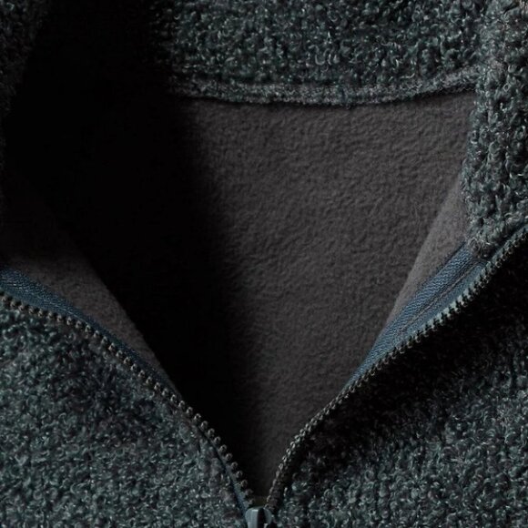 Green Mens Teddy Coat - Picture 5 of 6